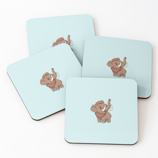 Item preview, Cute Baby Woolly Mammoth Cartoon With Big Eyes designed and sold by LightArt25.