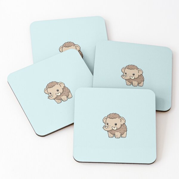 Item preview, Cute Baby Woolly Mammoth Cartoon With Big Eyes designed and sold by LightArt25.