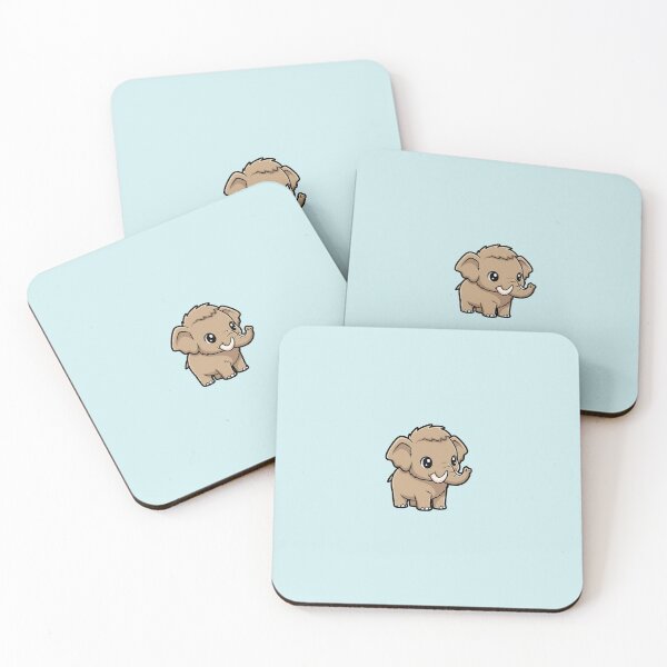 Item preview, Cute Baby Woolly Mammoth Cartoon With Big Eyes designed and sold by LightArt25.