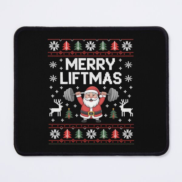 Item preview, Ugly Christmas GYM Lovers, Weightlifters Merry Liftmas Christmas designed and sold by Bandikonsalez.