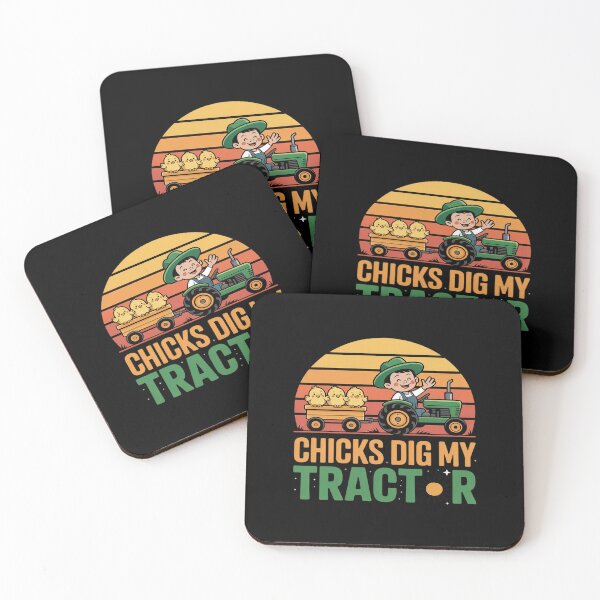Item preview, Chicks Dig My Tractor Cute Farm designed and sold by ticlitule.