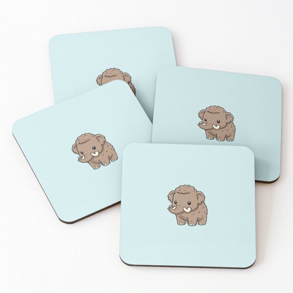 Item preview, Cute Baby Woolly Mammoth Cartoon With Big Eyes designed and sold by LightArt25.