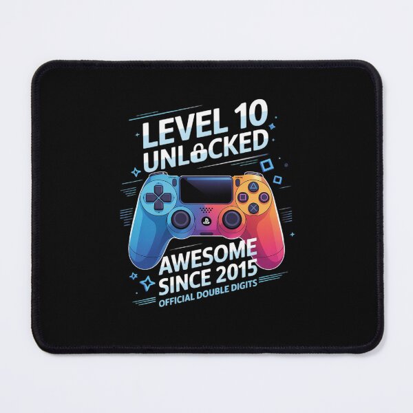 Item preview, Level 10 Unlocked Awesome Since 2015 10th Birthday Gaming 2 designed and sold by marcusry.