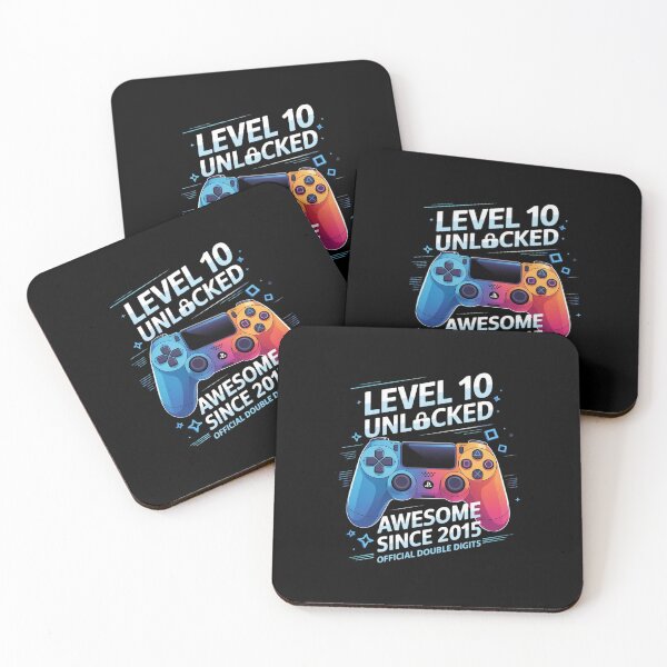 Item preview, Level 10 Unlocked Awesome Since 2015 10th Birthday Gaming 2 designed and sold by marcusry.