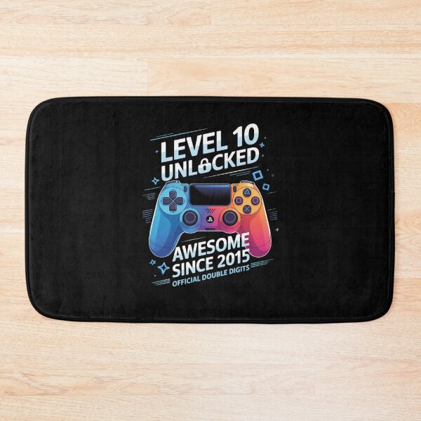 Item preview, Level 10 Unlocked Awesome Since 2015 10th Birthday Gaming 2 designed and sold by marcusry.
