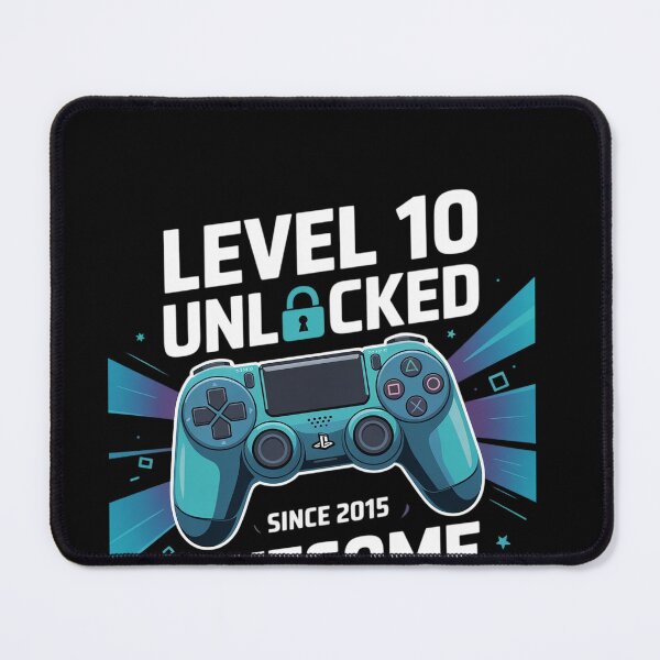 Item preview, Level 10 Unlocked Awesome Since 2015 10th Birthday Gaming 3 designed and sold by khorbiasieno.