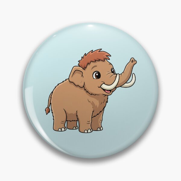 Item preview, Cute Baby Woolly Mammoth Cartoon With Big Eyes designed and sold by LightArt25.