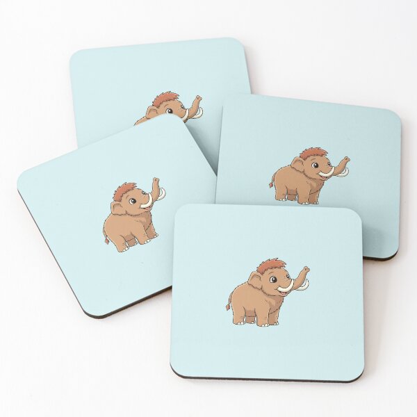 Item preview, Cute Baby Woolly Mammoth Cartoon With Big Eyes designed and sold by LightArt25.