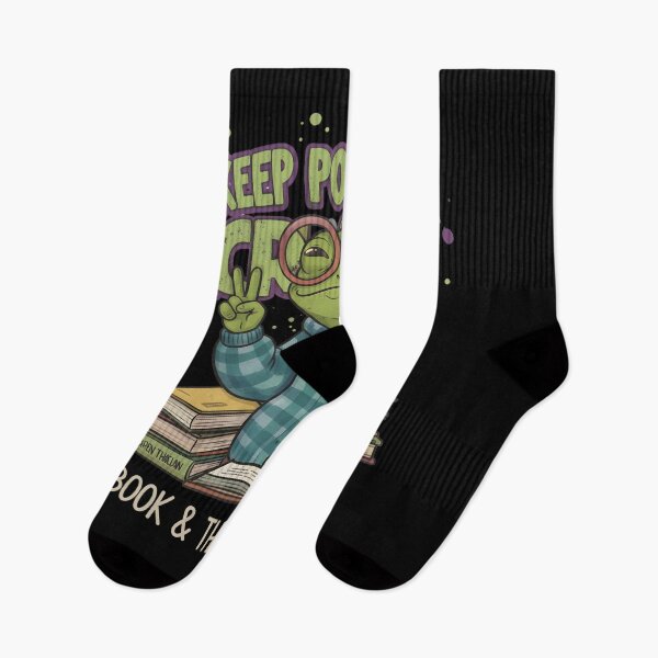 Item preview, Keep Portland Croak! Book & Thrift Addict Frog | Hipster Reader PDX designed and sold by Sitred123.