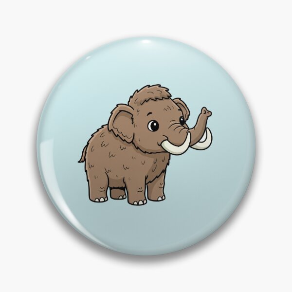 Item preview, Cute Baby Woolly Mammoth Cartoon With Big Eyes designed and sold by LightArt25.