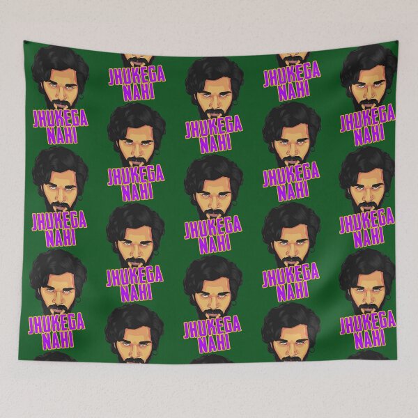 Item preview, Allu Arjun Pushpa Jhukega Nahi Oversized  designed and sold by HappyBoxShop22.