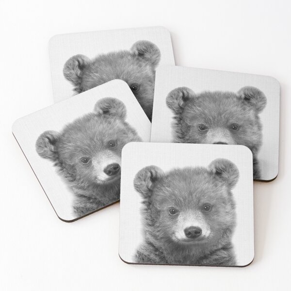 Item preview, Black & White Peekaboo Bear designed and sold by Lila & Lola.