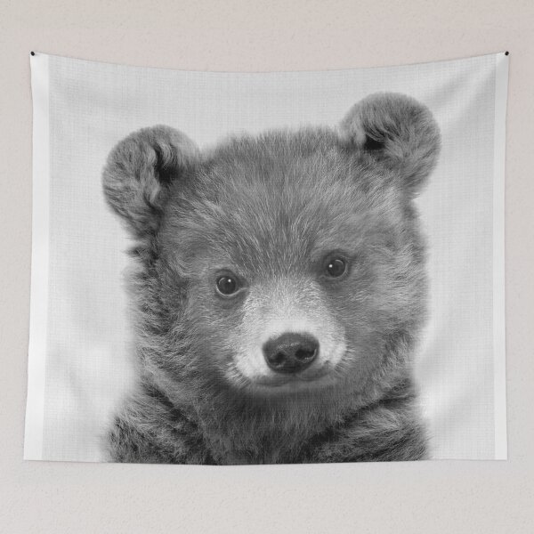 Item preview, Black & White Peekaboo Bear designed and sold by Lila & Lola.