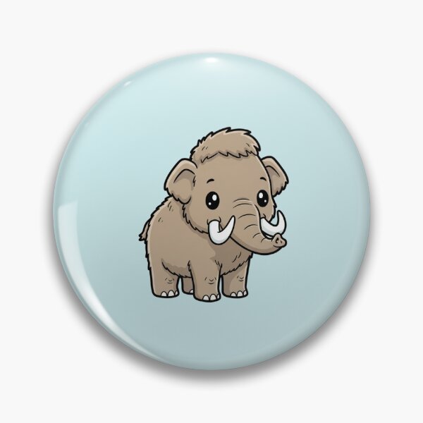 Item preview, Cute Baby Woolly Mammoth Cartoon With Big Eyes designed and sold by LightArt25.
