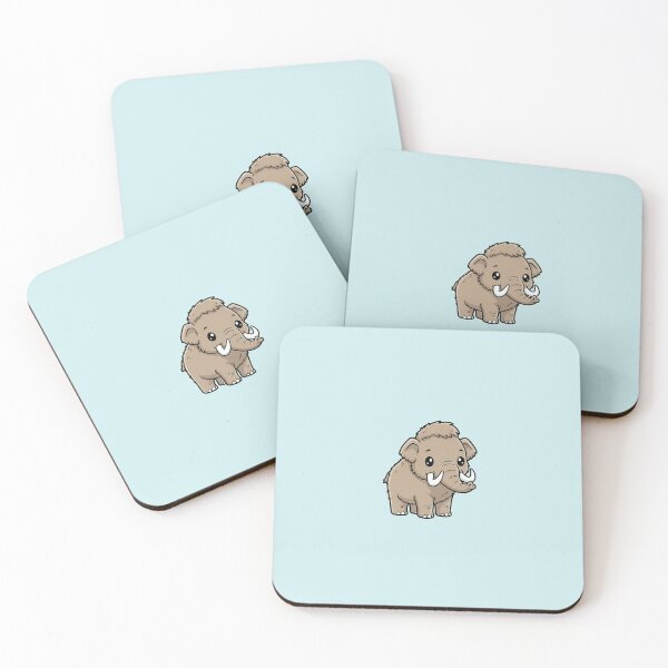 Item preview, Cute Baby Woolly Mammoth Cartoon With Big Eyes designed and sold by LightArt25.