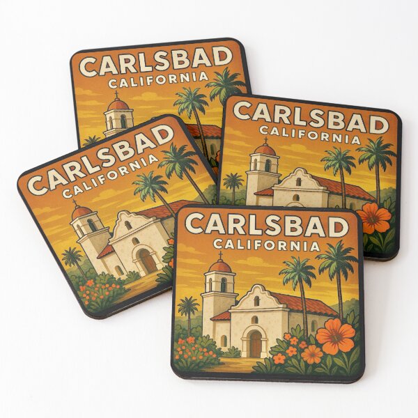Item preview, Carlsbad, California - Coastal Charm designed and sold by Myra365Art.