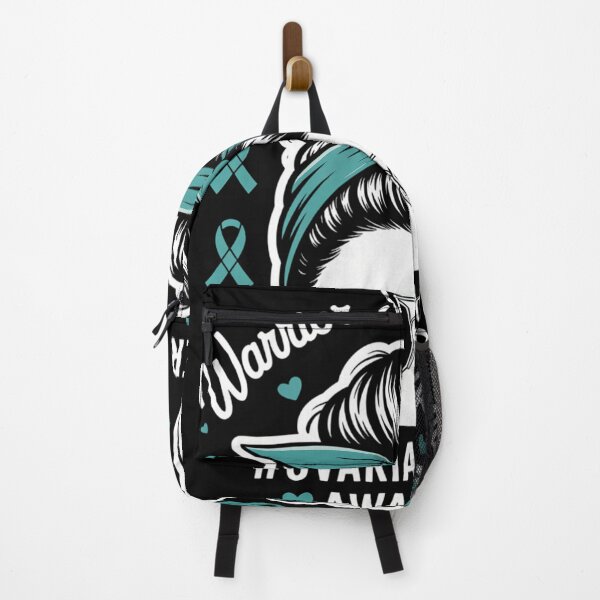 Item preview, Messy Bun Ovarian Cancer Awareness Day Support Squad designed and sold by DoorwayThreads.