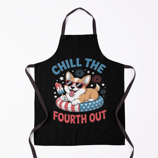 Item preview, Chill 4th Out Cute Corgi Patriotic Fun Fest Summer Funny designed and sold by ticlitule.