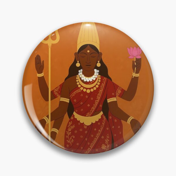 Item preview, Goddess Lakshmi  with Lotus and Trident designed and sold by REDCLASH2002.