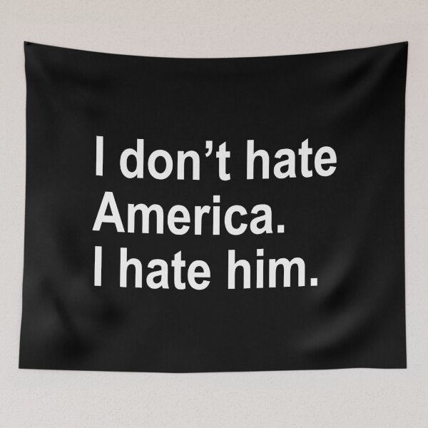 Item preview, I don't hate America - I hate him designed and sold by Thelittlelord.