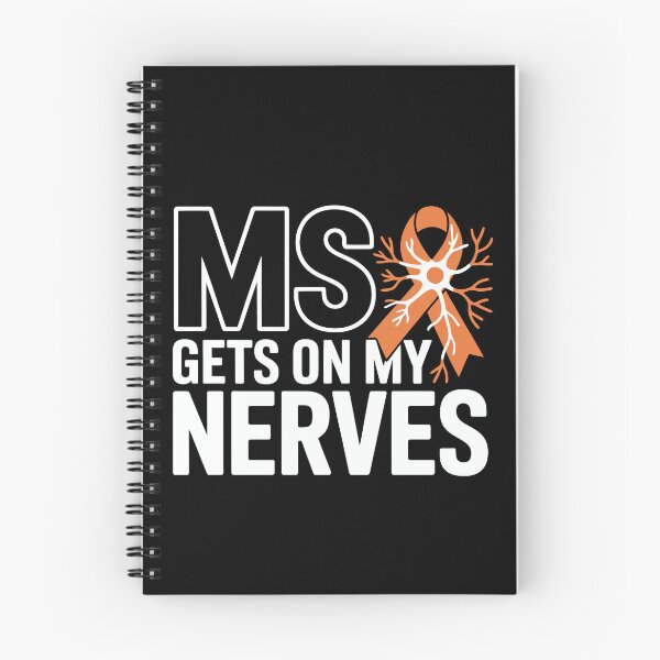 Item preview, Multiple Sclerosis Awareness MS Gets On My Nerves Orange Ribbon Support designed and sold by tmerchtrends.