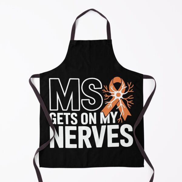 Item preview, Multiple Sclerosis Awareness MS Gets On My Nerves Orange Ribbon Support designed and sold by tmerchtrends.