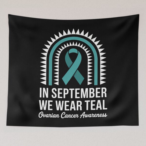 Item preview, Ovarian Cancer Awareness Cute Rainbow designed and sold by DoorwayThreads.