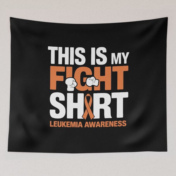 Item preview, This Is My Fight Shirt Retro Orange Ribbon Leukemia Awareness Cancer Support designed and sold by tmerchtrends.