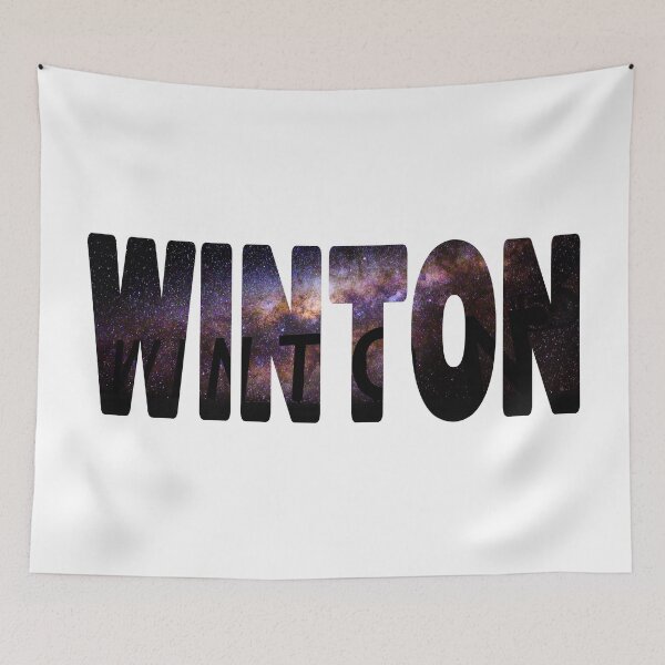 Item preview, WINTON - Sign with Milky Way Outback West Queensland Australia designed and sold by Adam Gormley.