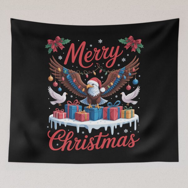Item preview, Bald Eagle Lover Xmas Lighting Santa Bald Eagle Christmas designed and sold by ValerieRodrigue.