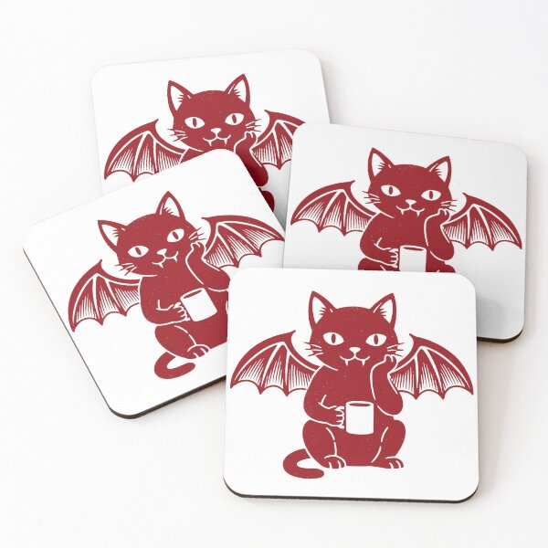 Item preview, Cute Bat Cat Coffee Feline designed and sold by Mass Communication.