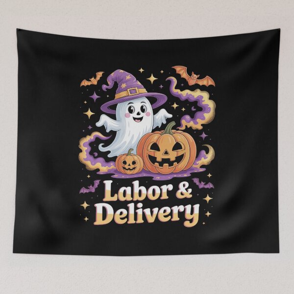 Item preview, Labor and Delivery Nurse Pumpkin Ghost L&D Nurse designed and sold by marcusry.