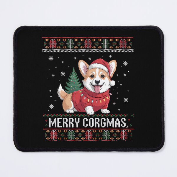Item preview, Corgi Dog Merry Corgmas Santa Corgi Ugly Christmas designed and sold by ValerieRodrigue.