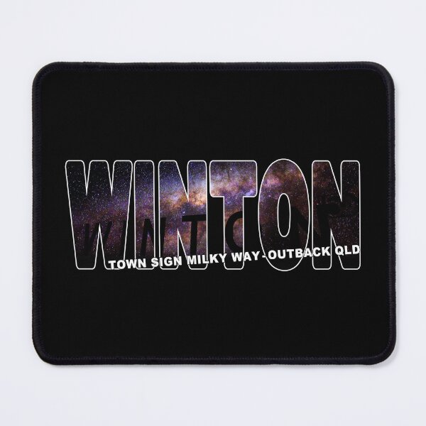 Item preview, WINTON Town Sign Milky Way Outback QLD - Australia Dark Sky designed and sold by Adam Gormley.