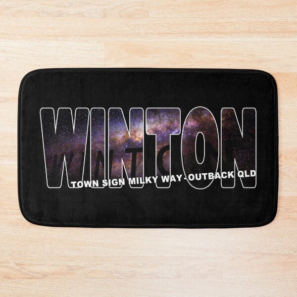 Item preview, WINTON Town Sign Milky Way Outback QLD - Australia Dark Sky designed and sold by Adam Gormley.