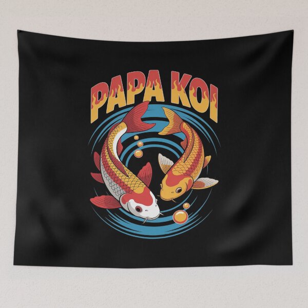 Item preview, Koi Fish Papa Koi Pond Japanese Carp Fish Father designed and sold by khorbiasieno.