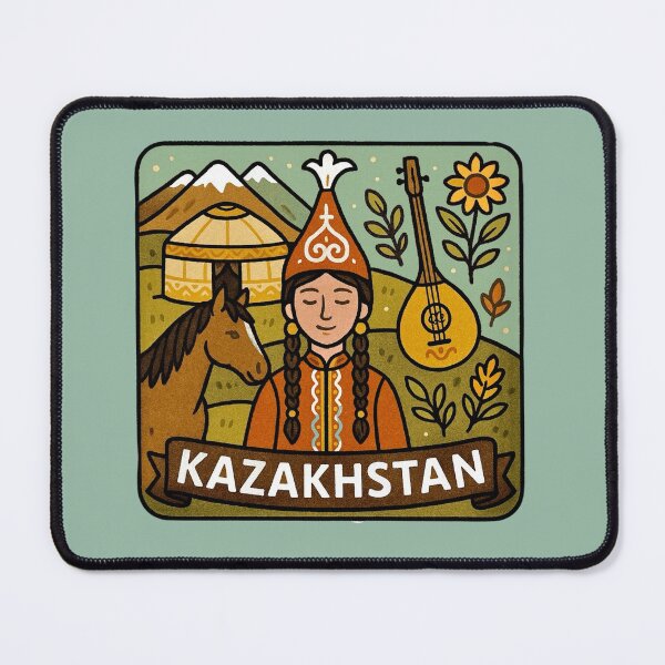 Item preview, Kazakhstan - Land of Nomads designed and sold by Myra365Art.
