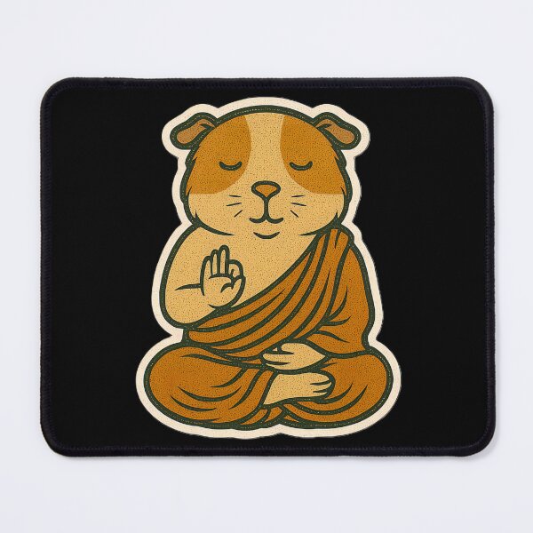 Item preview, Cute Zen Animal Meditation Buddha Art: Guinea Pig designed and sold by PinUpPizzazz.