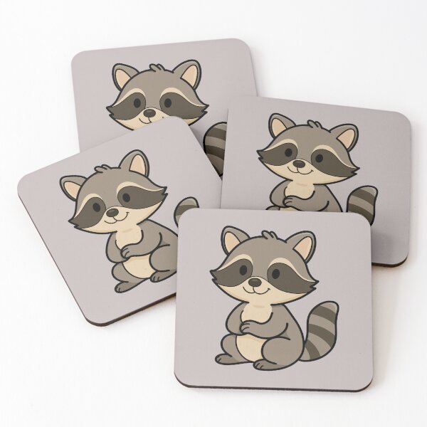 Item preview, Lindo mapache de dibujos animados designed and sold by MoasisArt.