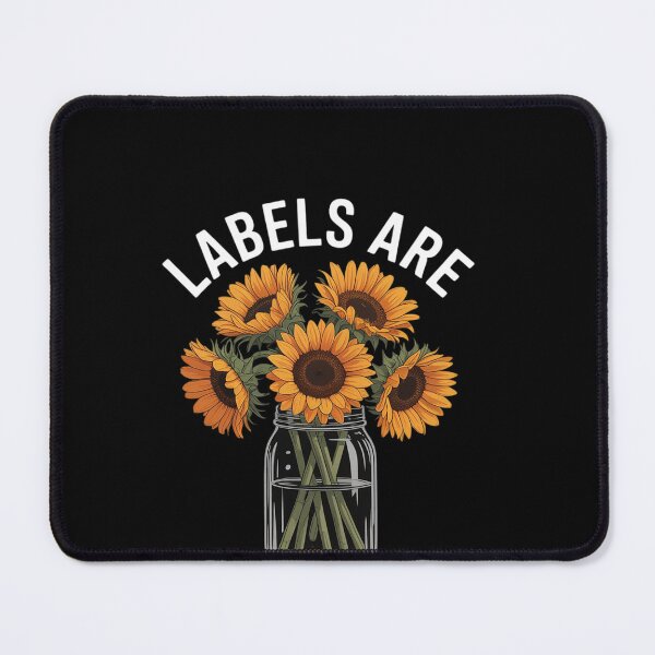 Item preview, Labels are for Jars not People Sunflower jar Flower Lovers designed and sold by khorbiasieno.
