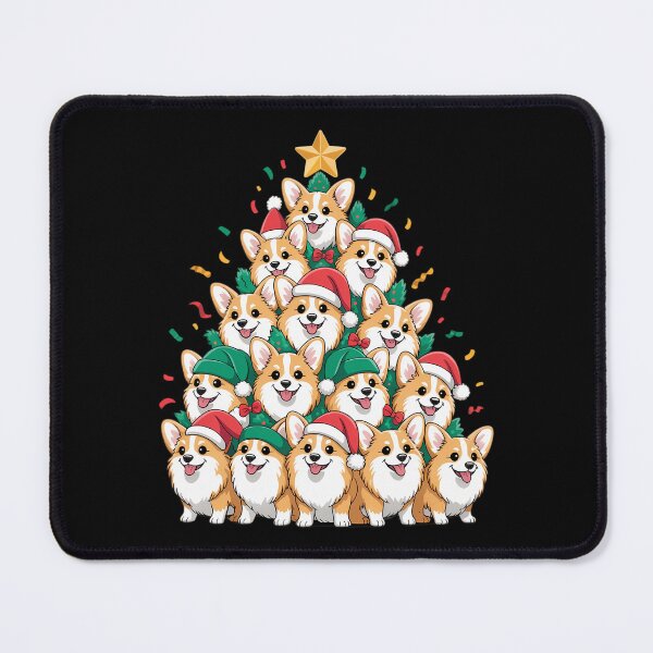 Item preview, Corgi Christmas Tree Dog Santa Merry Corgmas Xmas designed and sold by ValerieRodrigue.