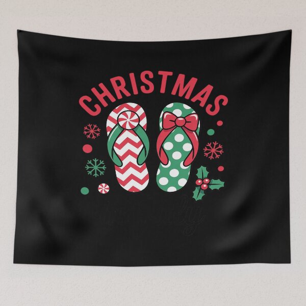 Item preview, Christmas In July Flip Flops Xmas Flip Flops Summer Holiday designed and sold by BiellaSar.