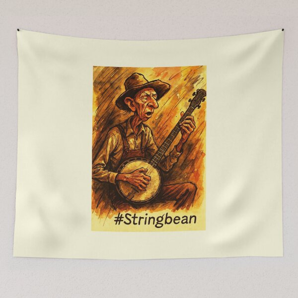 Item preview, Stringbean - Old time Banjo musician designed and sold by Sarcastic designs.