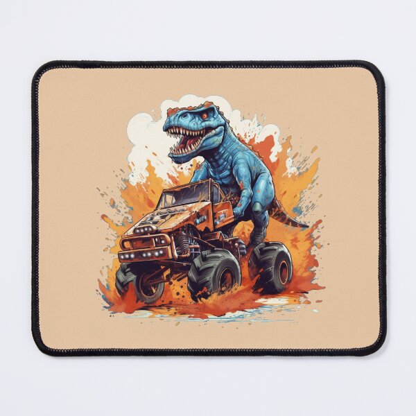 Item preview, T Rex Dinosaur Riding Monster Truck designed and sold by Myra365Art.