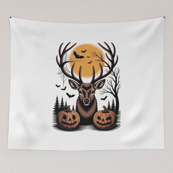 Item preview, Halloween Deer Pumpkin Spooky Forest Buck Spooky Season designed and sold by VENOM0RIOT.