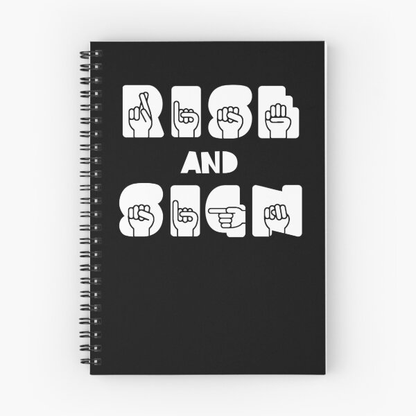 Item preview, ASL Rise and Sign designed and sold by saltedcottonco.