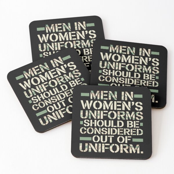 Item preview, Men in Women's Uniforms should Be Considered Out Of Uniform designed and sold by Sticker Up.
