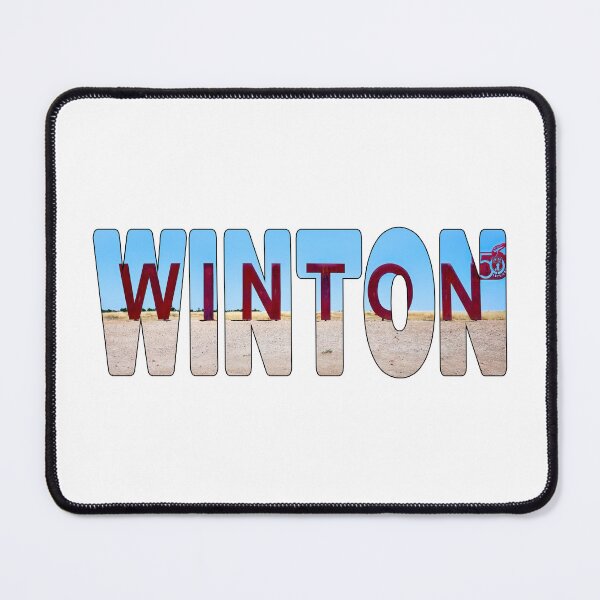 Item preview, WINTON - Town Sign Sunny Day Outback West Queensland Australia designed and sold by Adam Gormley.