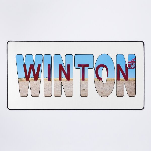Item preview, WINTON - Town Sign Sunny Day Outback West Queensland Australia designed and sold by Adam Gormley.