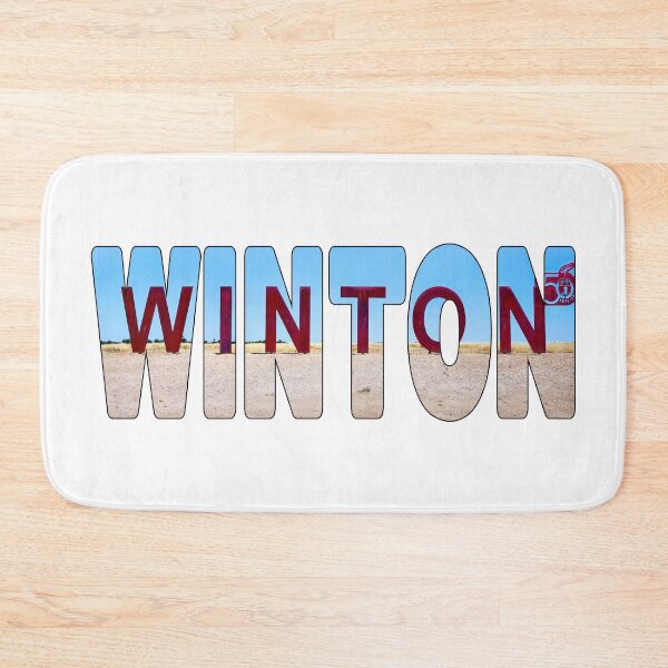 Item preview, WINTON - Town Sign Sunny Day Outback West Queensland Australia designed and sold by Adam Gormley.